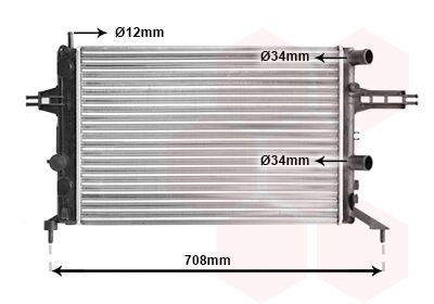 VAN WEZEL Radiaator,mootorijahutus 37002257